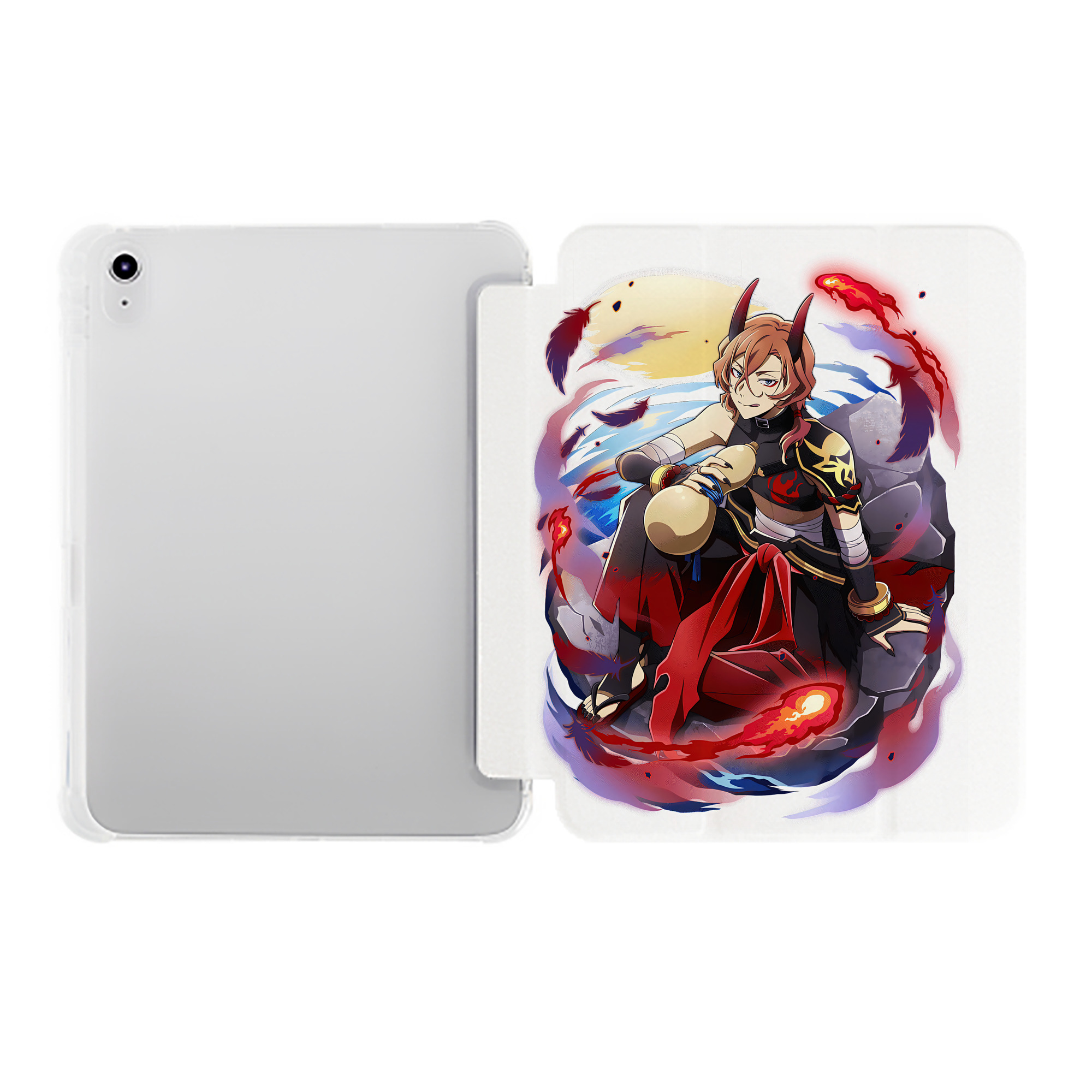 （画像用） 文豪ストレイドッグス Bungo Stray Dogs IPad ケース ペン収納付き 三つ折りスタンド PUレザー×シリコン 対応機種9.5/10.5/10.9インチ